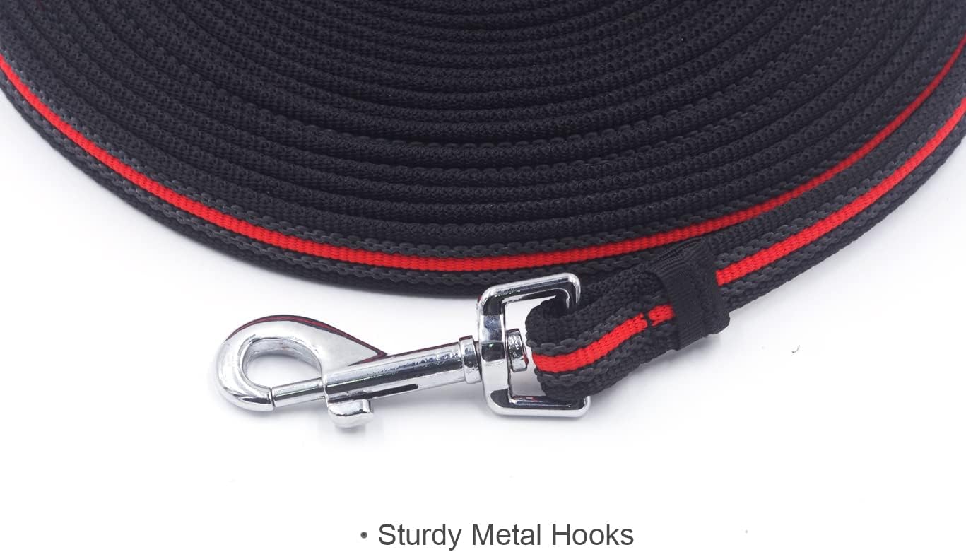 Long Dog Training Leash Dog Lead with Special Non-Slip Design and Padded Handle, 10/15/33/50 ft, for Any Size of Dogs