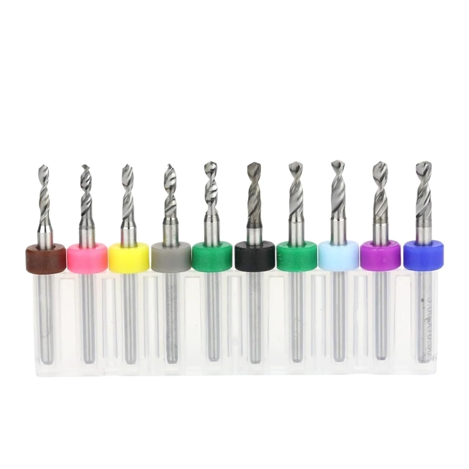 10Pcs 2.1-3.0mm Mini PCB Drill Bit Set Carbide Bits for CNC Metal Drilling Tools Tungsten Steel Drills(PCB 2.1-3.0mm 10pcs)