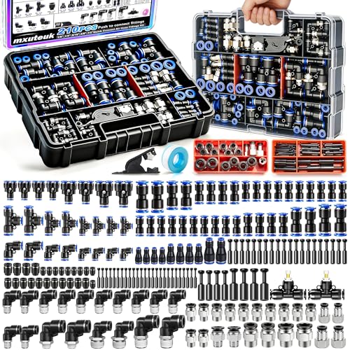 mxuteuk 210PCS Quick Connect Air Line Fittings