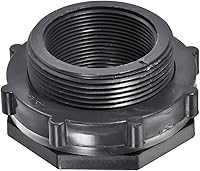 Vista 10 de Paquete de 2 accesorios de mamparo de PVC – Conector de tanque de agua de doble rosca, con junta de silicona, para acuarios