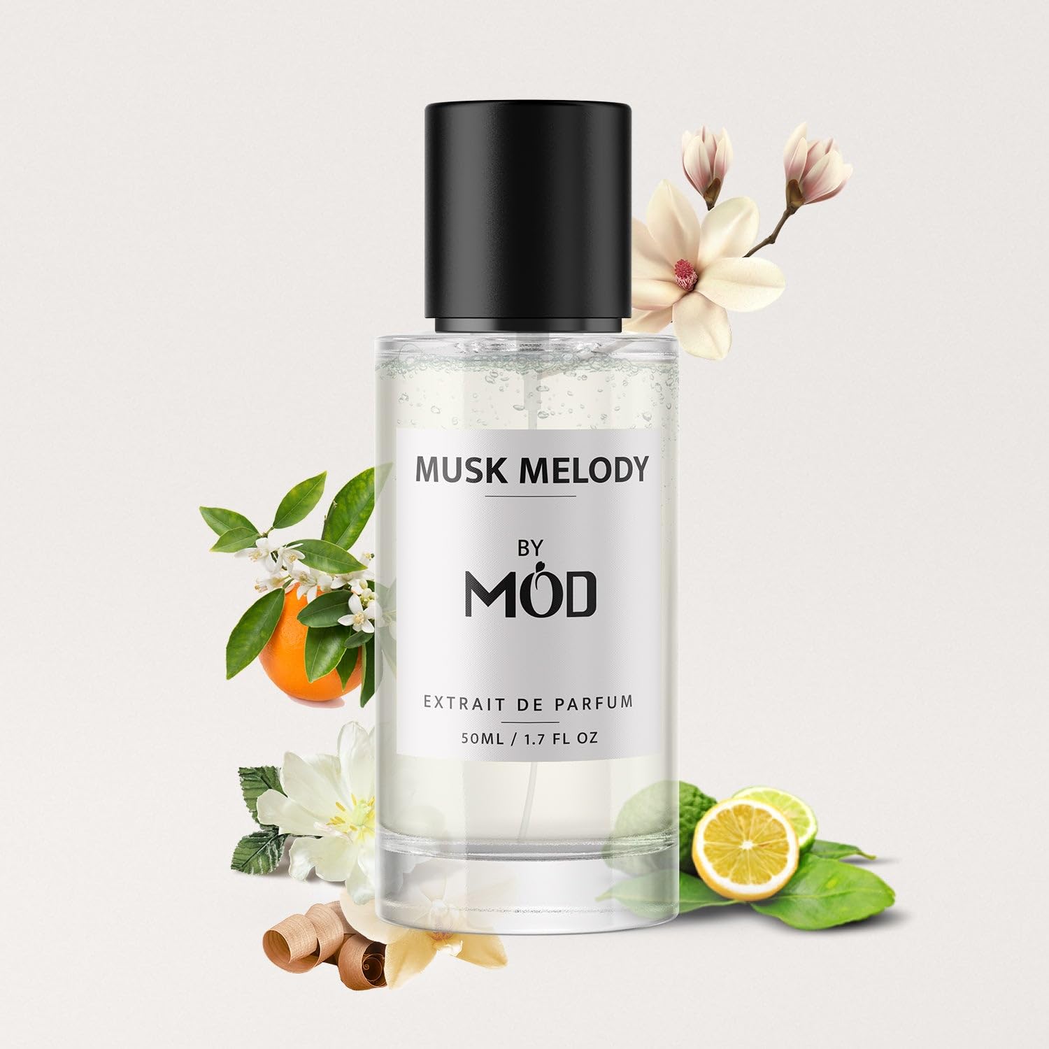 Mod Fragrances Musk Melody Perfume For Women and Men - Inspired By Musk Therapy Perfume Dupe Long Lasting Woody Floral Fragrance Extrait De Parfum 50ml