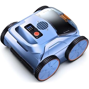 (2025 New) Robotic Pool Vacuum, Robotic Pool Cleaner for Inground Pools, Pool Robot with Smart Navigation, Floor/Wall/Waterline Cleaning, 180 Mins Runtime for Pool Up to 2100 Sq.ft