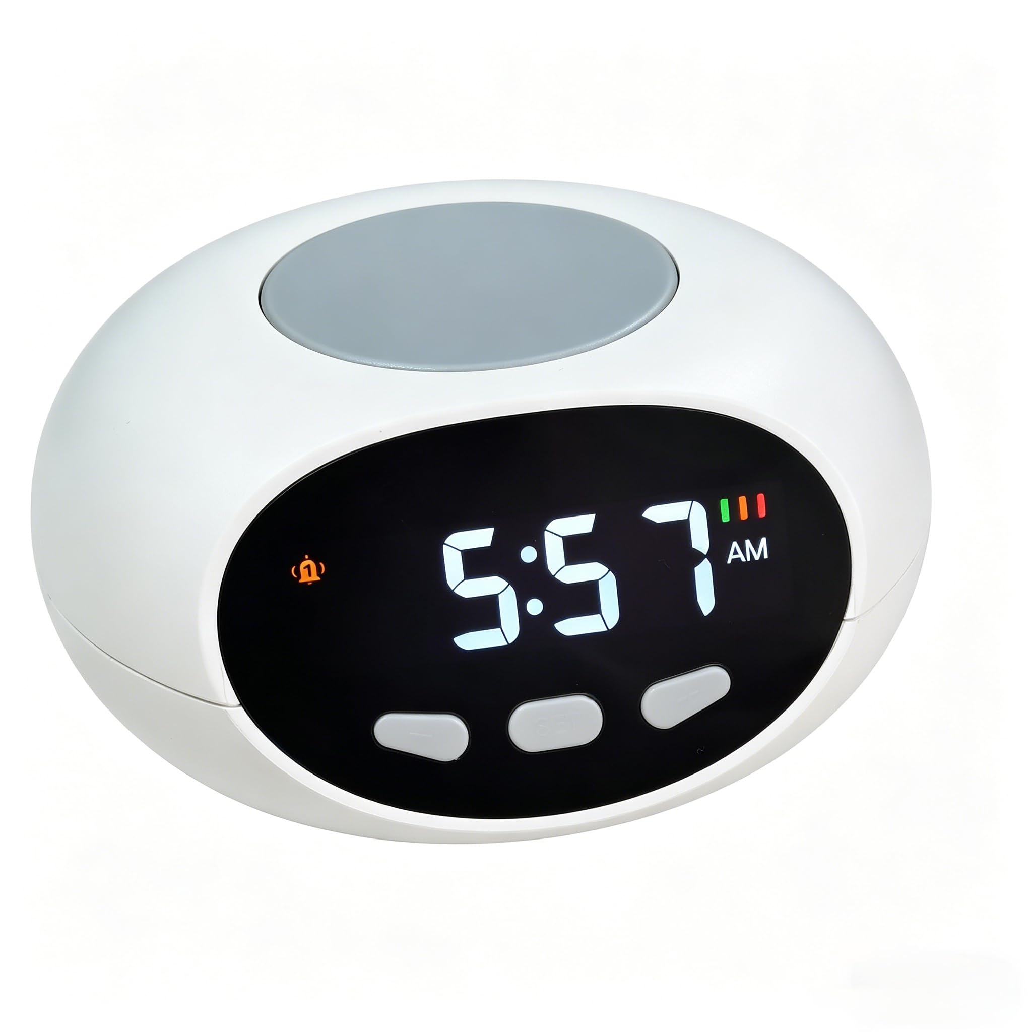 DAUH Voice Recorder Alarm Clock for Visually Impaired & Elderly (White)