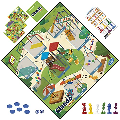 Clue Junior Spiel, 2-seitiges Spielbrett, 2 Spiele in 1, Clue Mystery Spiel für jüngere Kinder, Kinder-Brettspiele, Juniorspiele – Ansicht 6