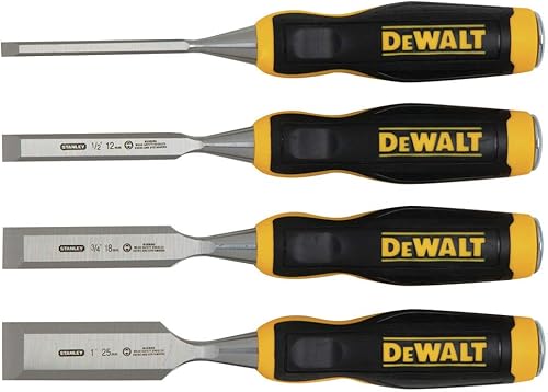 DEWALT DWHT16063 Short Blade Wood Chisel 4piece set