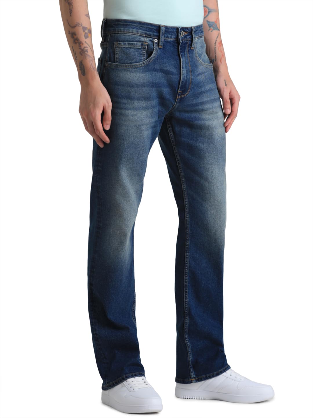 jack & jones Bootcut Jeans(12256876_Medium Blue Denim_30/30)-picture-24
