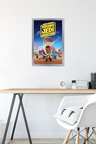 Miniatura 6 de Trends International Star Wars Young Jedi Adventures - One Sheet Wall Poster, 14.725" x 22.375", Silver Framed Version