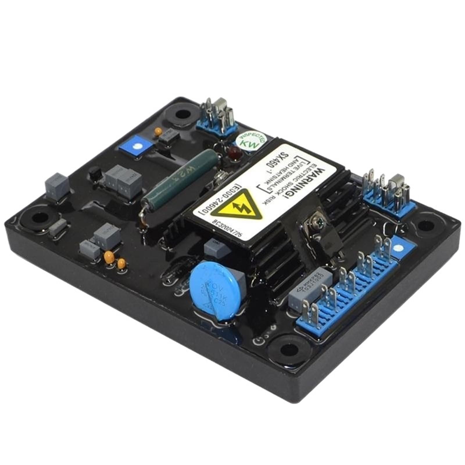 Generador eléctrico sin escobillas con motor diésel, regulador de voltaje automático trifásico AVR SX460, piezas y accesorios