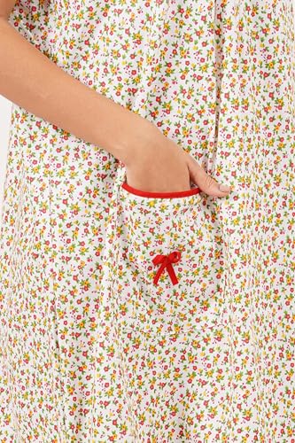 Image of Breezly Woman's Long Short Calf Length Pure Cotton Nighty