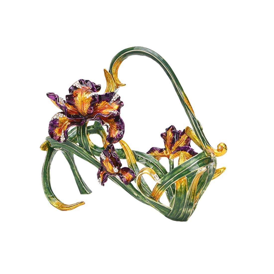 Range-bouteille design Iris vert pour sublimer votre décoration de salon moderne