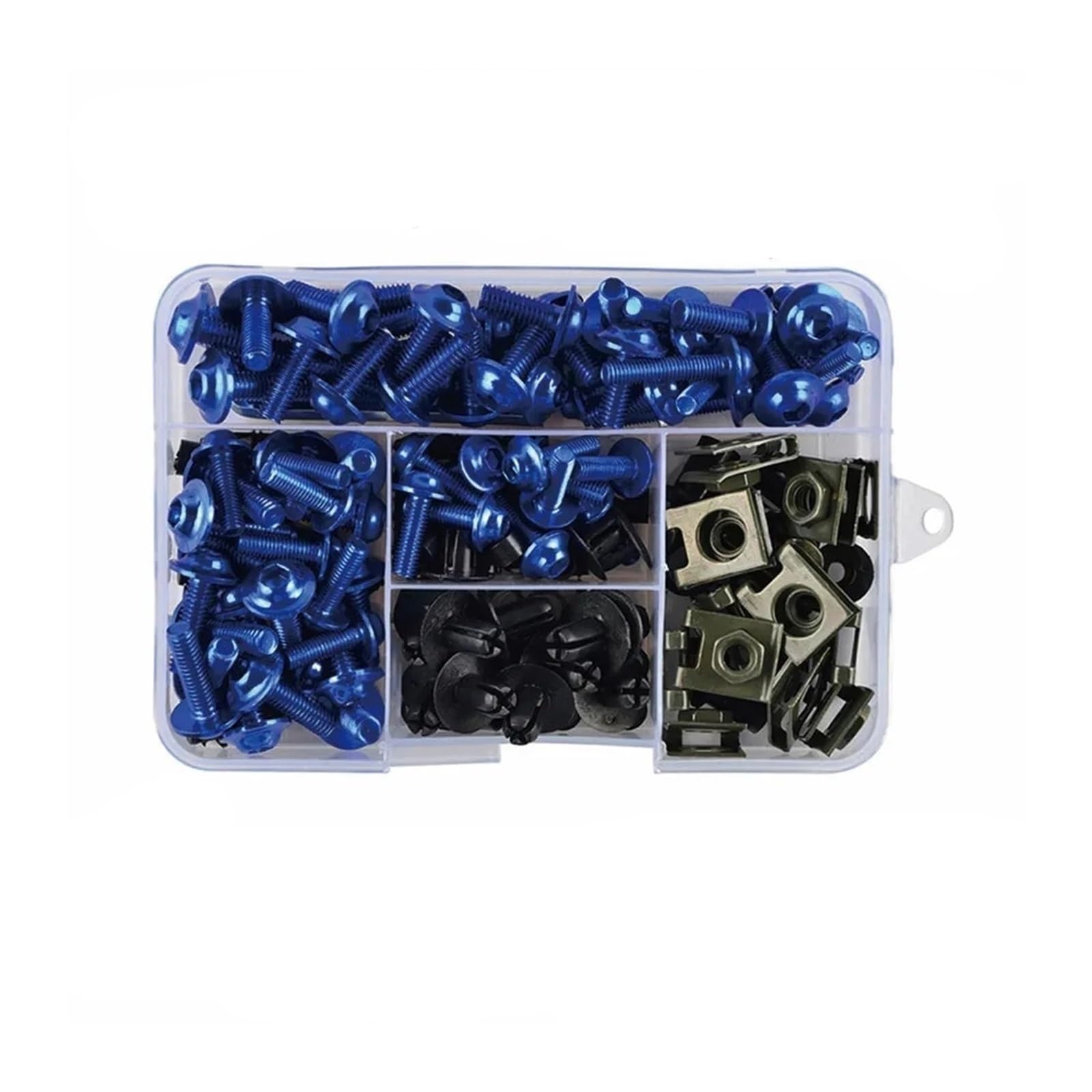 Motorrad Verkleidungsschrauben Für XMAX250 XMAX300 XMAX400 195Pcs Motorrad Verkleidung Windschutzscheibe M5 M6 Aluminium Schrauben Schrauben Kit Mutter Clips