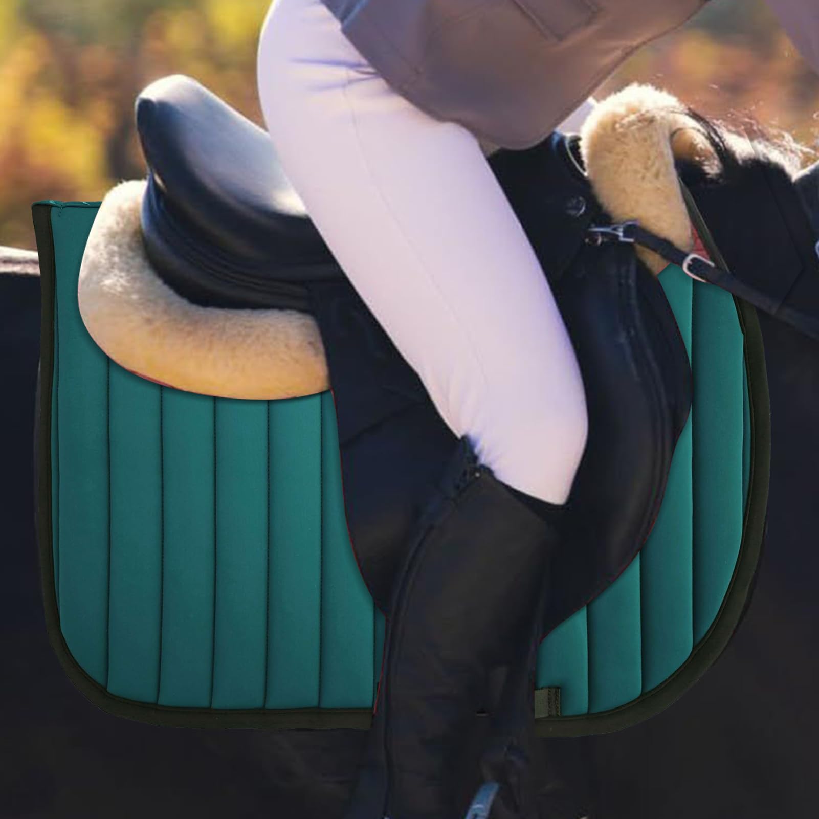 Coussin de Selle Western, Cheval Selle Pad Western | Rembourrage de Planche de Selle Confortable, équipement d'équitation Ergonomique pour Les Pistes de Course en Plein air