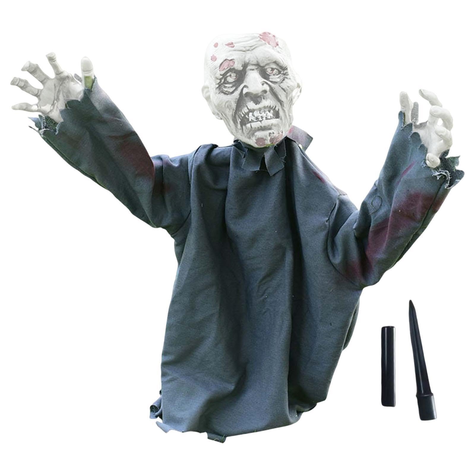 POXZSFX Creepy Zombie Lawn Stake Engaging Lawn Décor Spooky Prop For Halloween Home Decoration Fun Unique Outdoor Experience Halloween Garden Patio Haunted