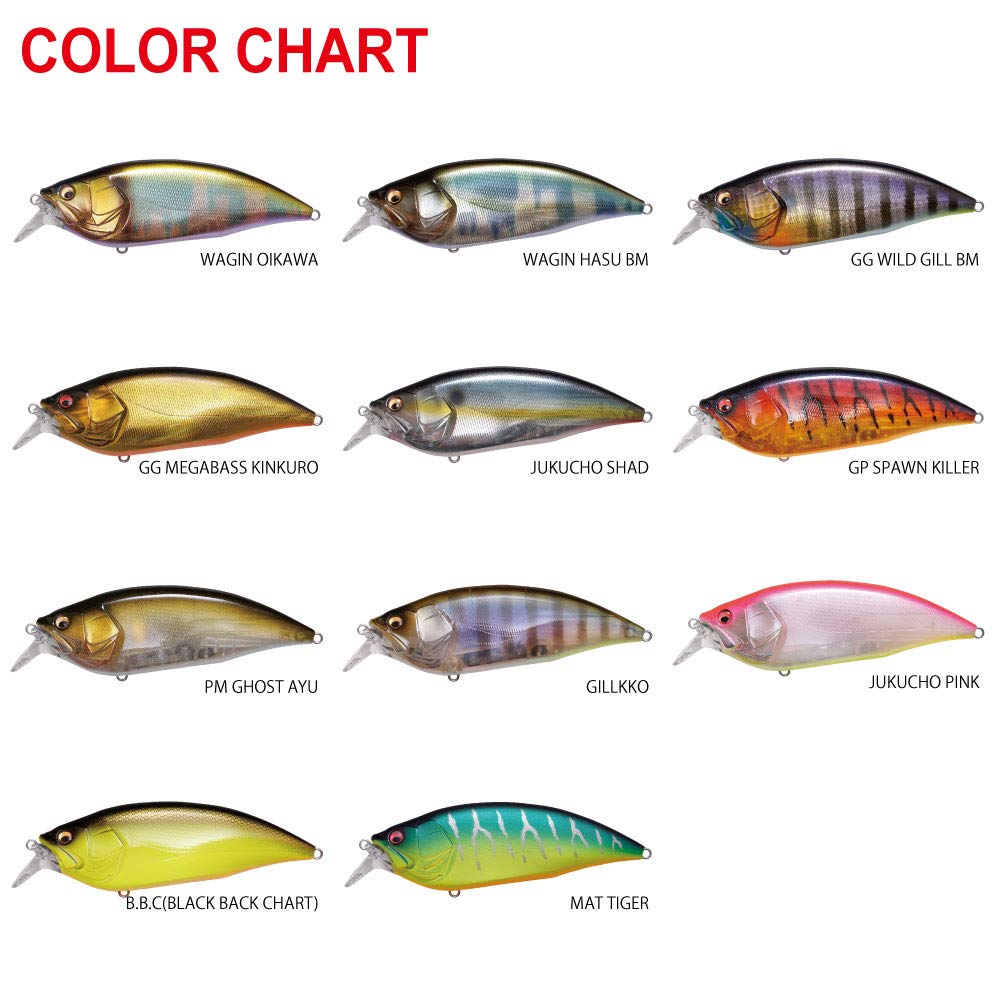 Megabass Big M 2.0 Pm Ghost Ayu - 12.6cm - 56.6g - Rattle - Floating - Big M 2.0 PM Ghost A