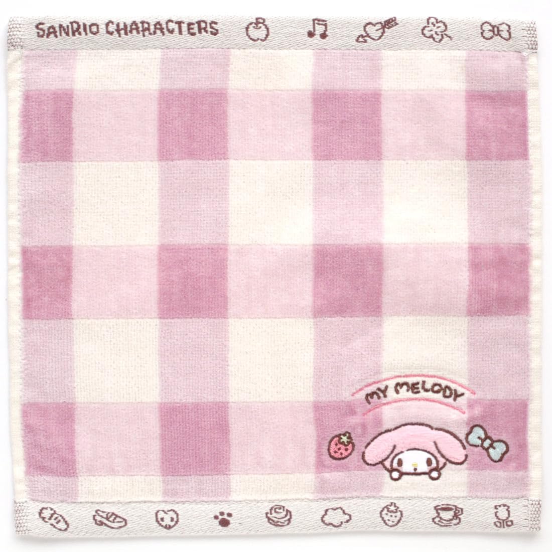 Amazon.co.jp: マイメロディ タオルハンカチ ギンガムチェック (ピンク