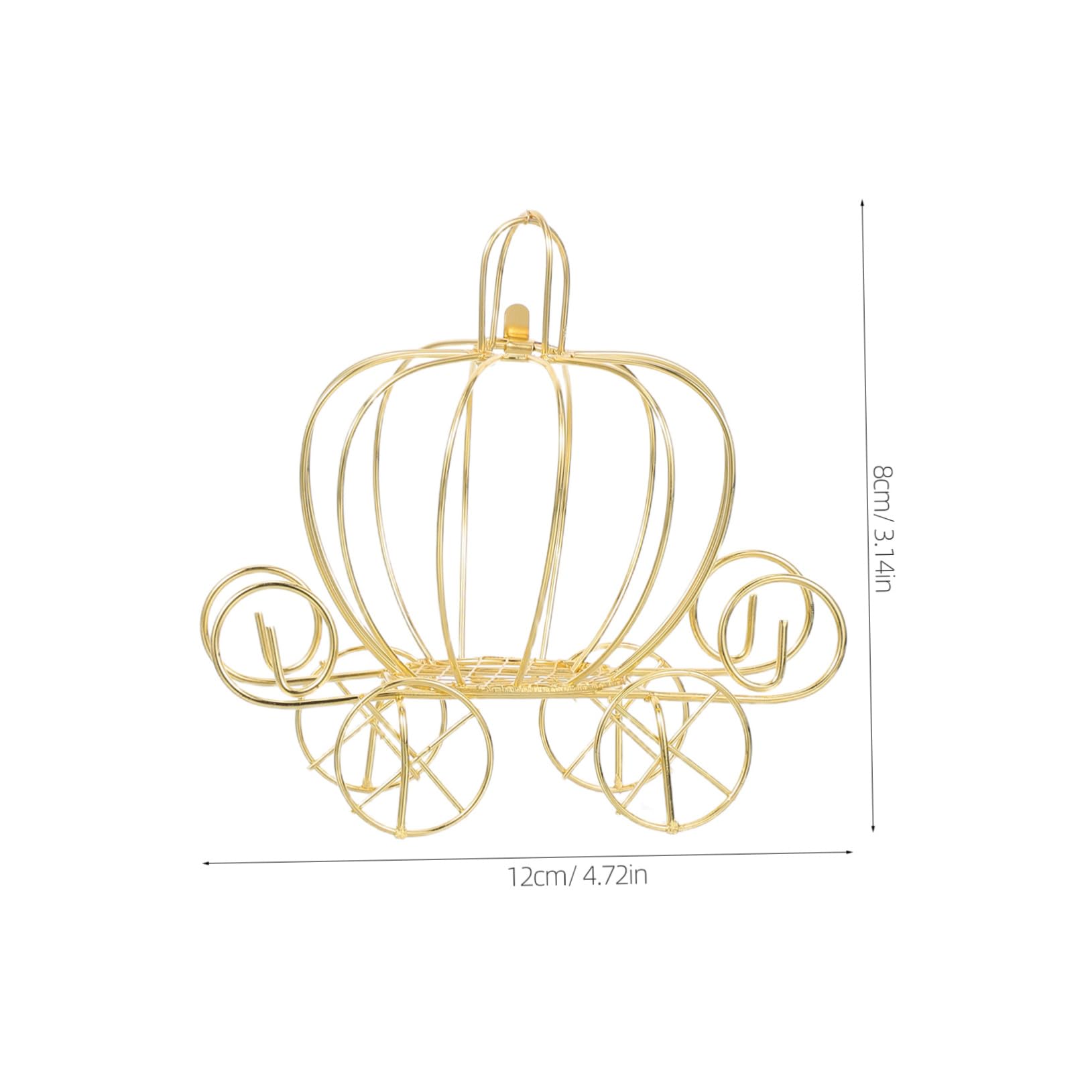 Alipis Caja de Dulces de Halloween Diseño Único de Carruaje de Calabaza de Hierro, Fácil de Limpiar y Gran Capacidad, Paquete de 8 Piezas para Fiestas Interiores