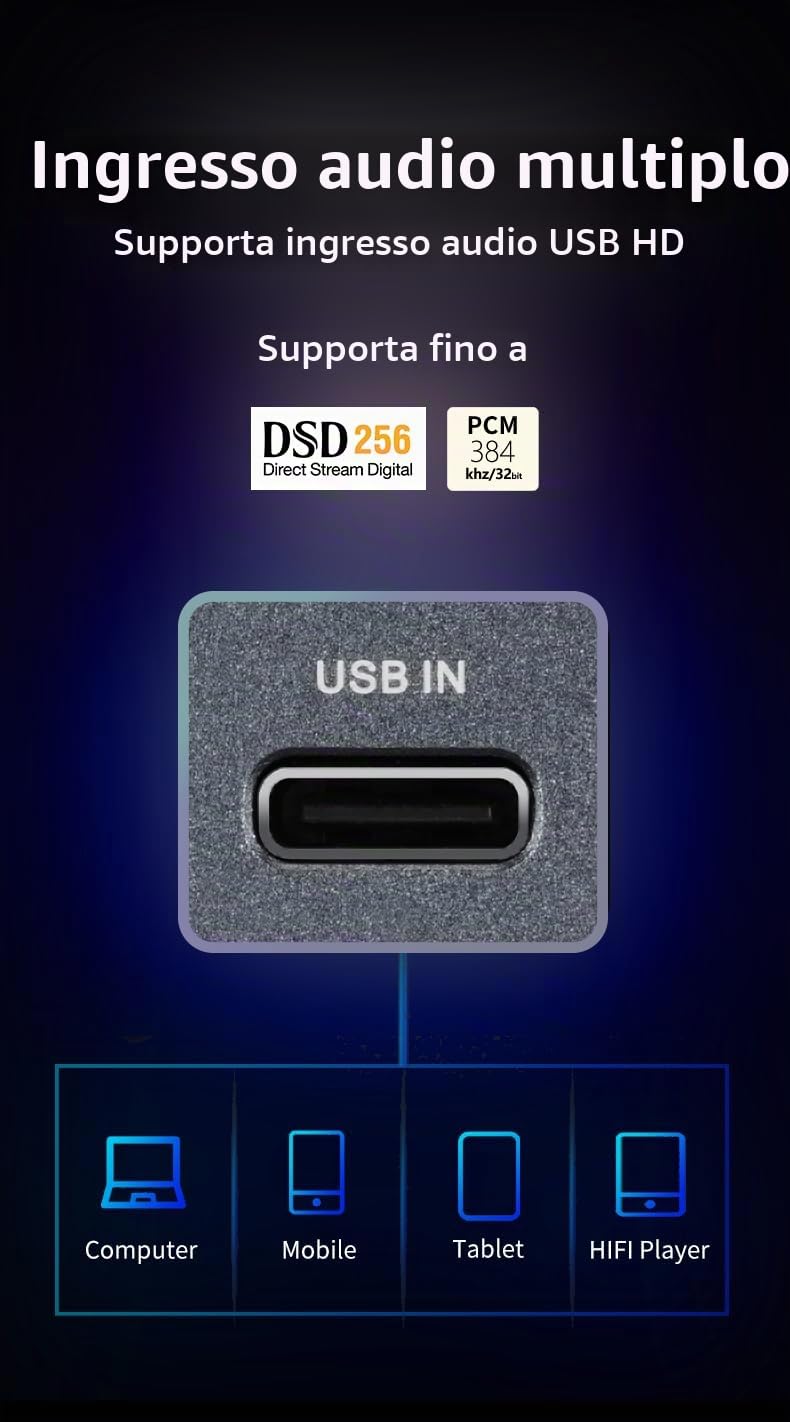 XDUOO XD05 Plus2 Amplificatore per cuffie portatile ad alta fedeltà DAC Bluetooth 5.1