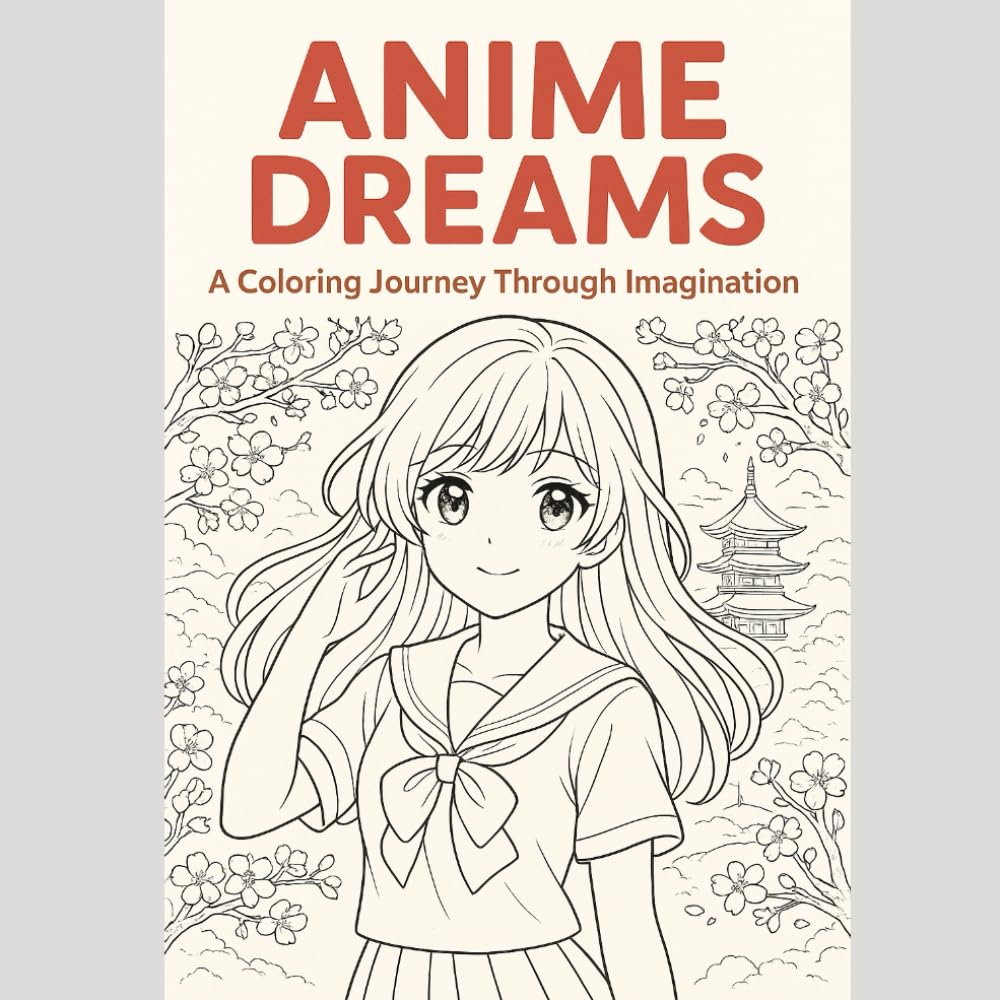 Anime Dreams: A Coloring Journey Through Imagination