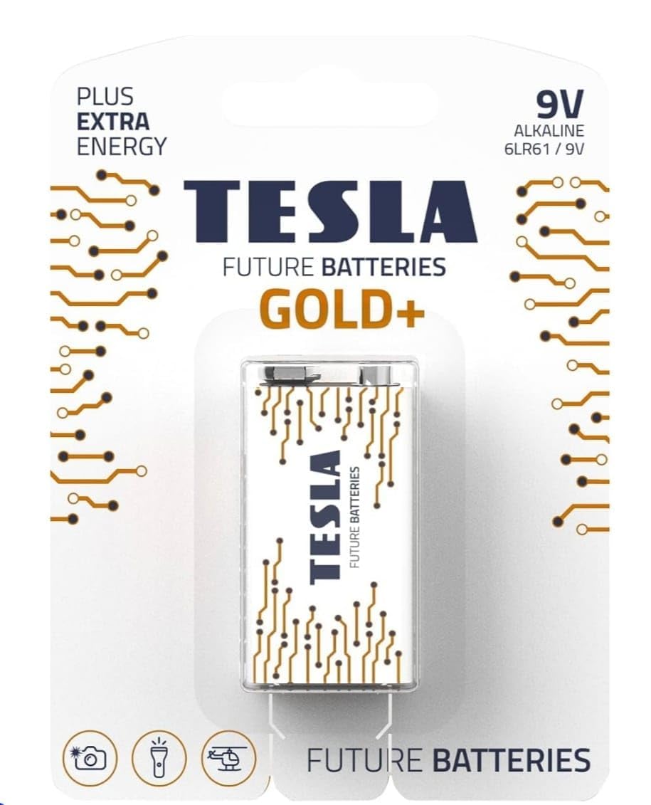 Compatible with Tesla 9V 6LR61 Alkaline Battery Non-Rechargeable High Performance Battery for Household & Professional Devices (Pack of 1)-image-41