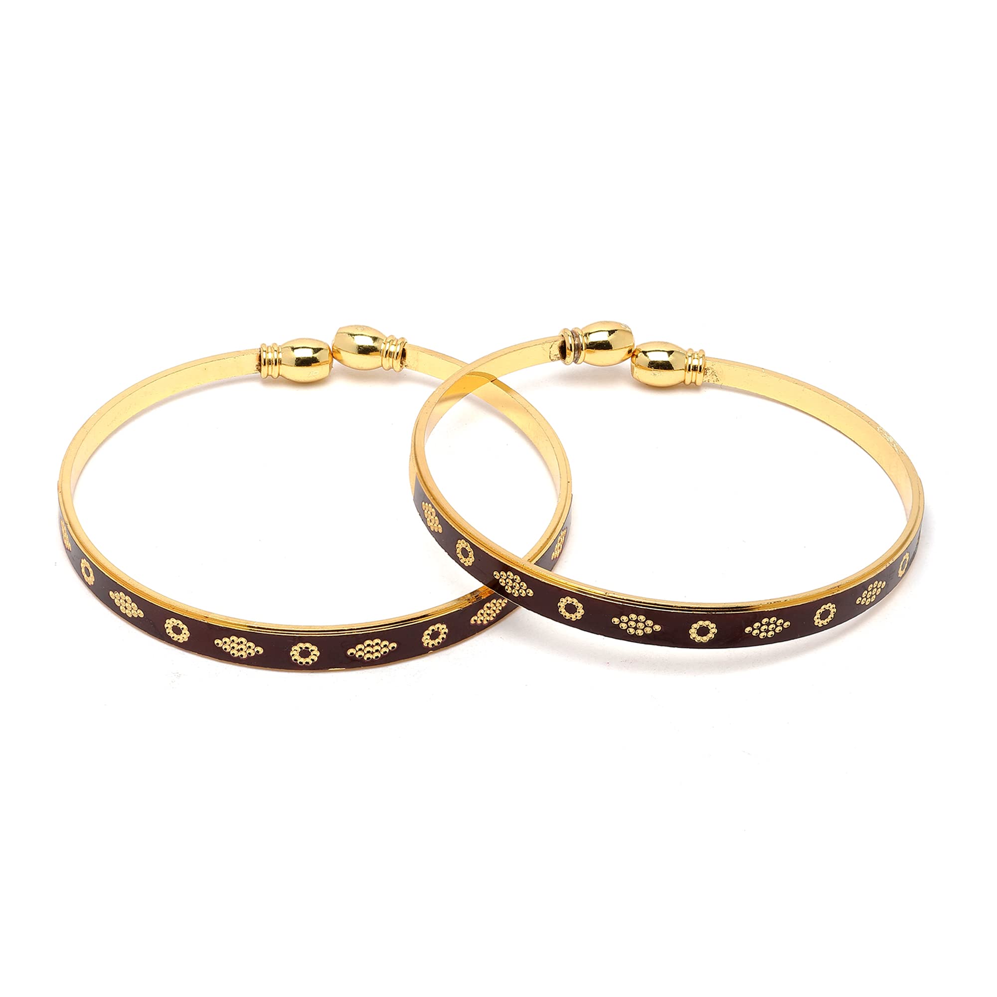 KENNICE Gold-Plated Classic Textured Handcrafted Kada Bracelets (B0C4ZL61RC) Amazon Price History, Amazon Price Tracker