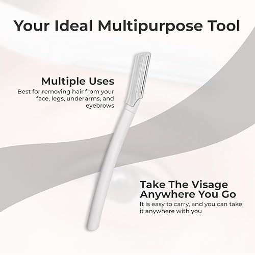 Miniatura 6 de Visage - Maquinillas de afeitar faciales de precisión, herramienta de dermaplaning de retoque, maquinilla de afeitar de cejas, eliminación de pelos