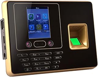 PROHEL Time Clock F30 WiFi 4000mAh Battery Face Time Attendance Machine Fingerprint Card Empolyee Electronic Attendance Management System for Employees Small Business