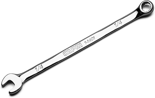 Capri Tools Llave combinada de 14 pulgadas, 12 puntos, SAE, cromo (1-1401)