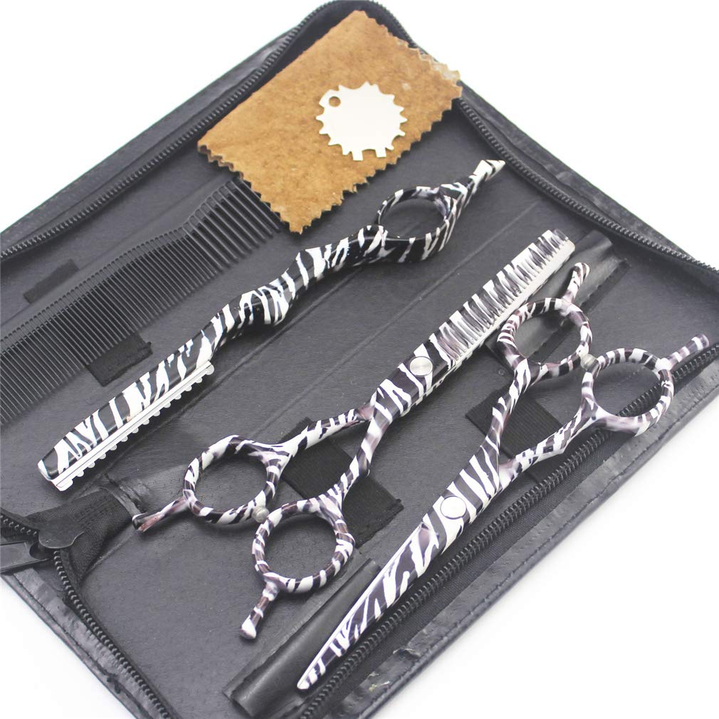 5,5 Pulgadas de Acero Inoxidable Tijeras de peluquería Profesional Conjunto Japonesa Peluquería Tijeras de Adelgazamiento Tijeras Mujeres de los Hombres de Pelo Uso en el hogar del Peluquero