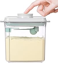 LUXECOVE Milchpulverspender 1700 ml, tragbare Milchpulver-Aufbewahrungsbox mit Löffel, versiegelter Milchpulverspender, milchpulver behälter, Proteinpulver-Aufbewahrungsbox, abnehmbar
