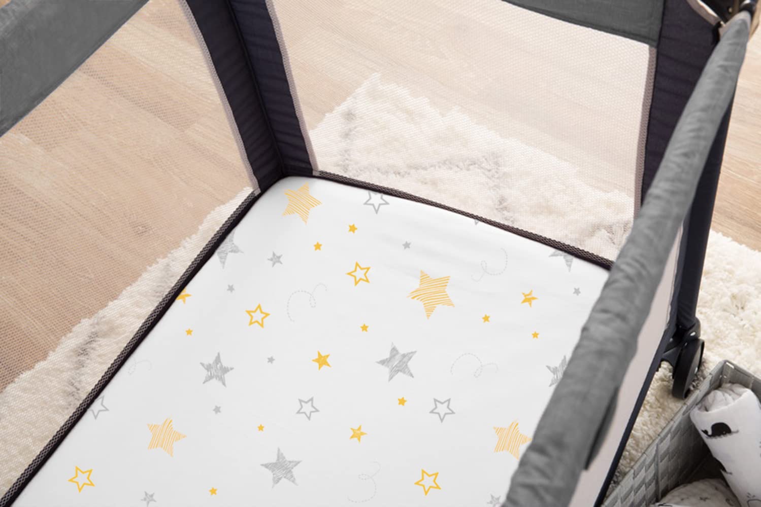 American Baby Company 3 Pack Fitted Pack N Play Playard Sheet 27