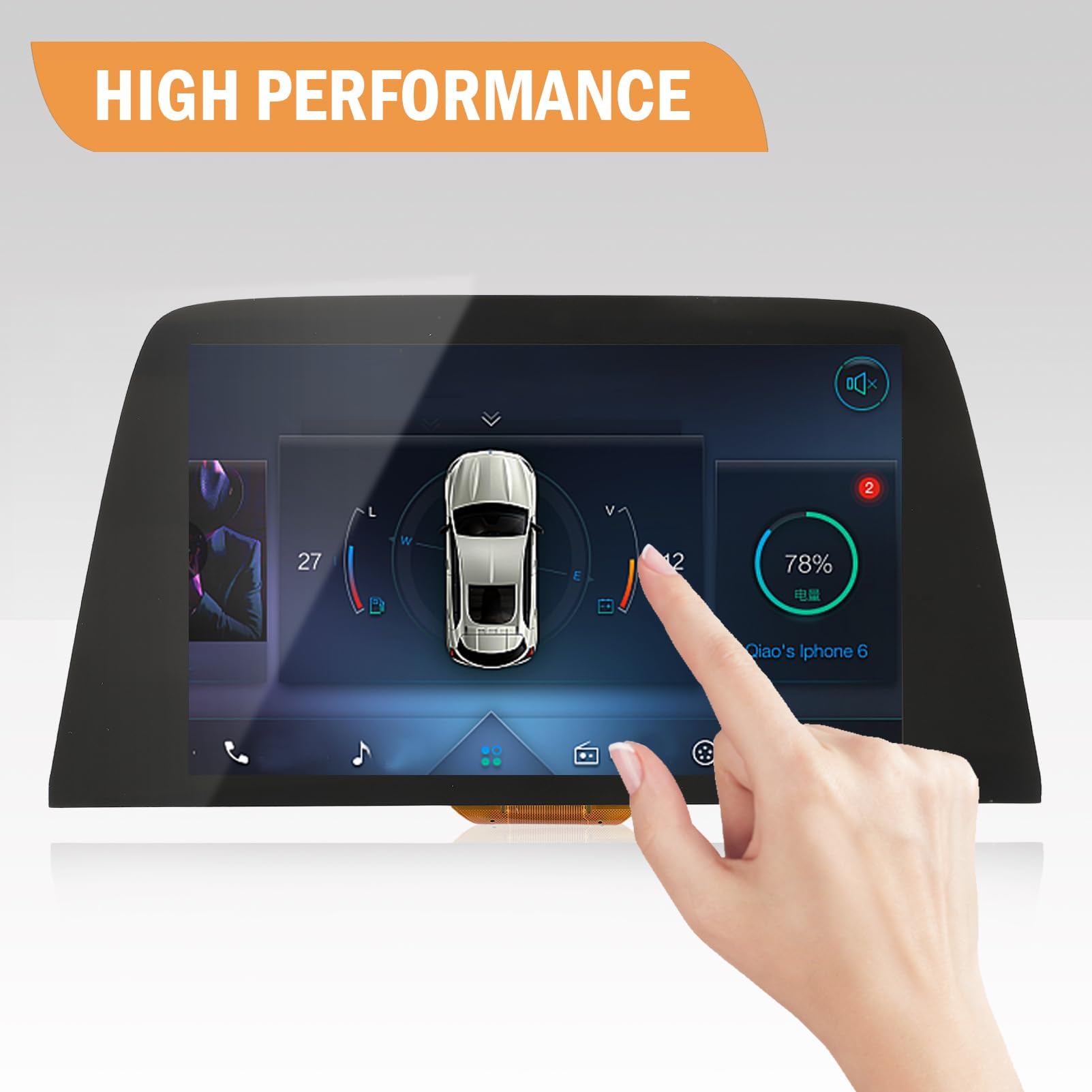 Display LCD + Touch Screen + Telaio Originale Per DIALN Neo - Ricambio Usato Ma Funzionante, Nero