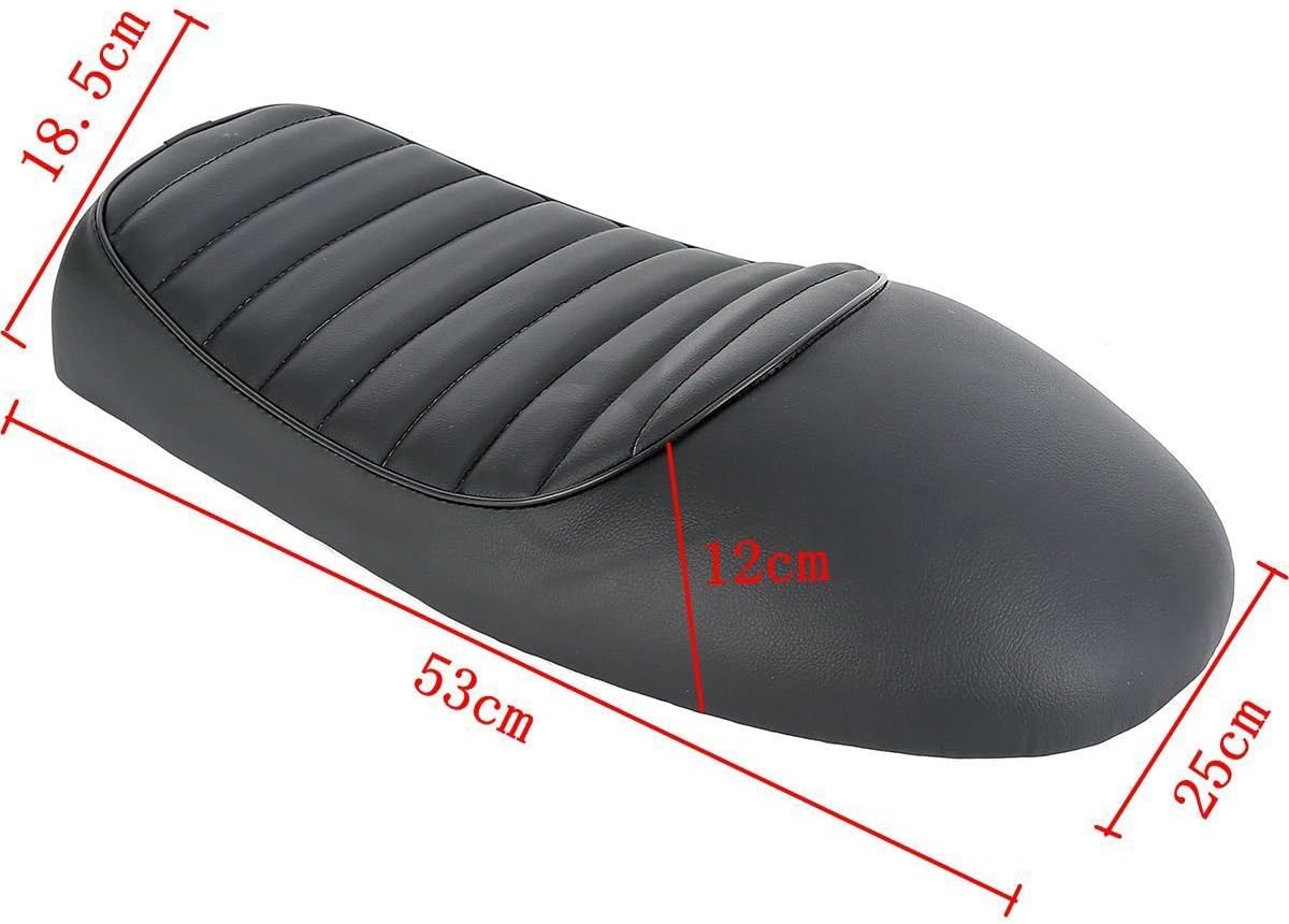 TCMT Moto Hump Saddle Cafe Racer Vintage Seat Cushion Fits For Honda CB CL Suzuki GS