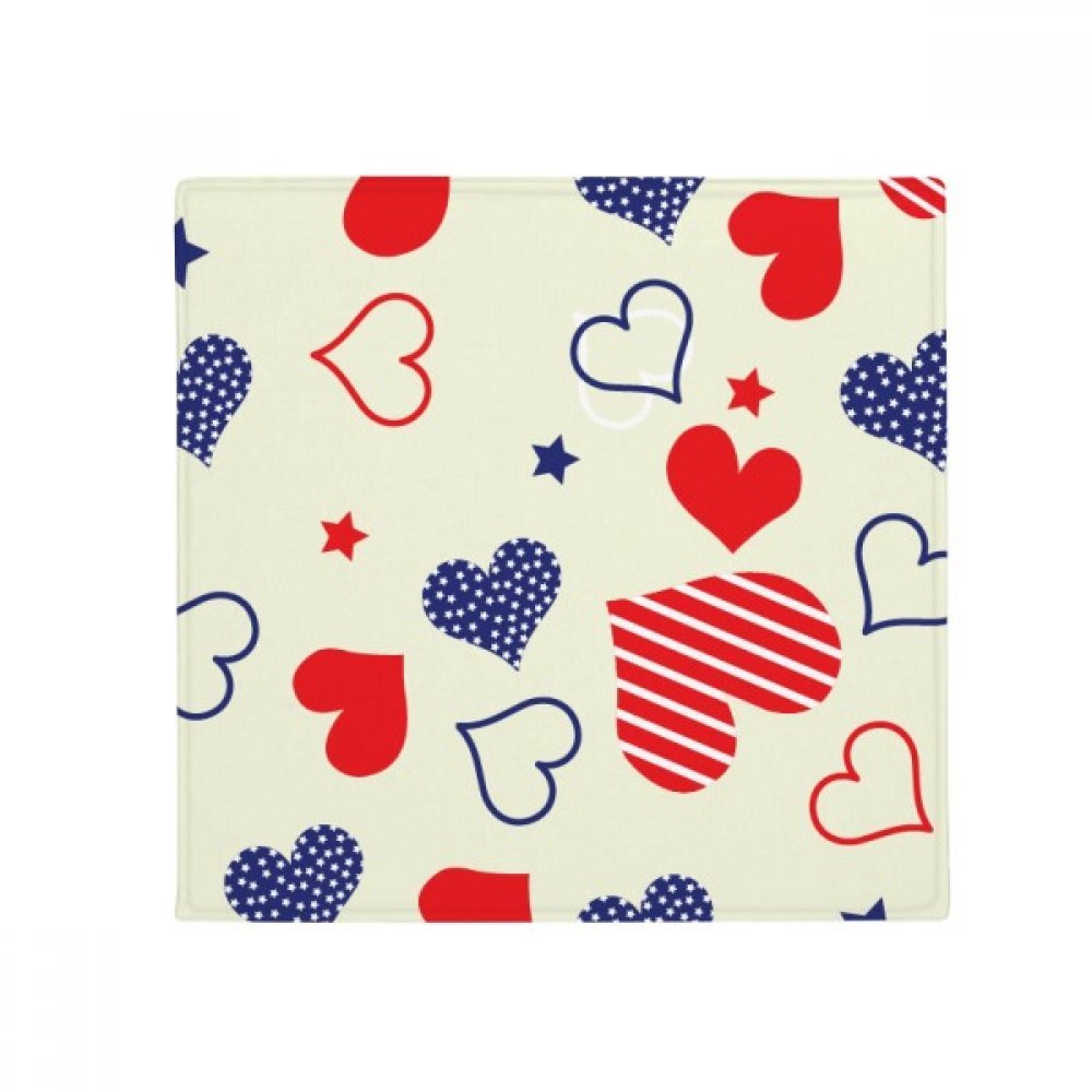Idée cadeau originale tapis animaux multicolor cœur amérique 50cm
