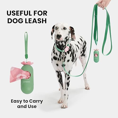 Miniatura 4 de VETRESKA Bolsas para excremento de perro con dispensador, aroma a lavanda, a prueba de fugas y extra gruesas, bolsas de basura para perros y gatos,