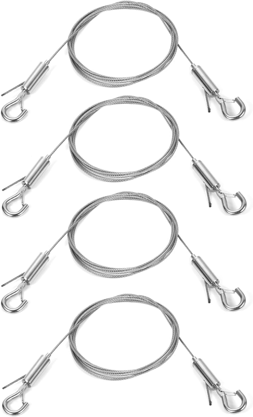 4pcs Picture Hanging Wire, 2mx1.5mm Adustable Photo Hanging Wire