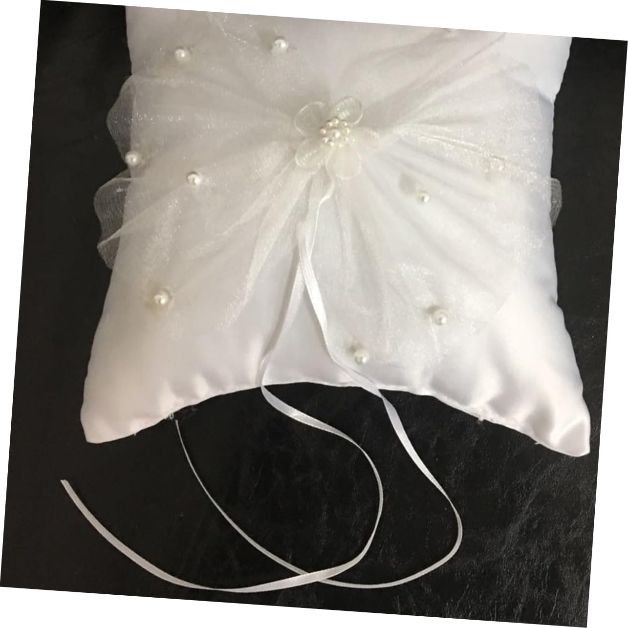 jojofuny 3pezzi Cuscino Portafedi Elegante Pizzo Per Matrimonio Decorazione Raffinata Per Anelli Per Cerimonie Fidanzamenti e Occasioni Speciali