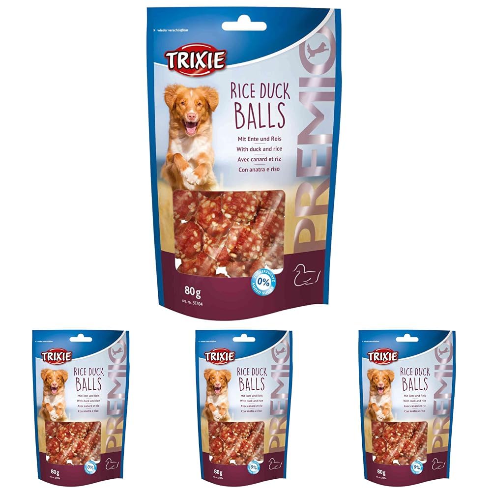 TX-31704 Premio Rice Duck Balls 80 g (Packung mit 4)