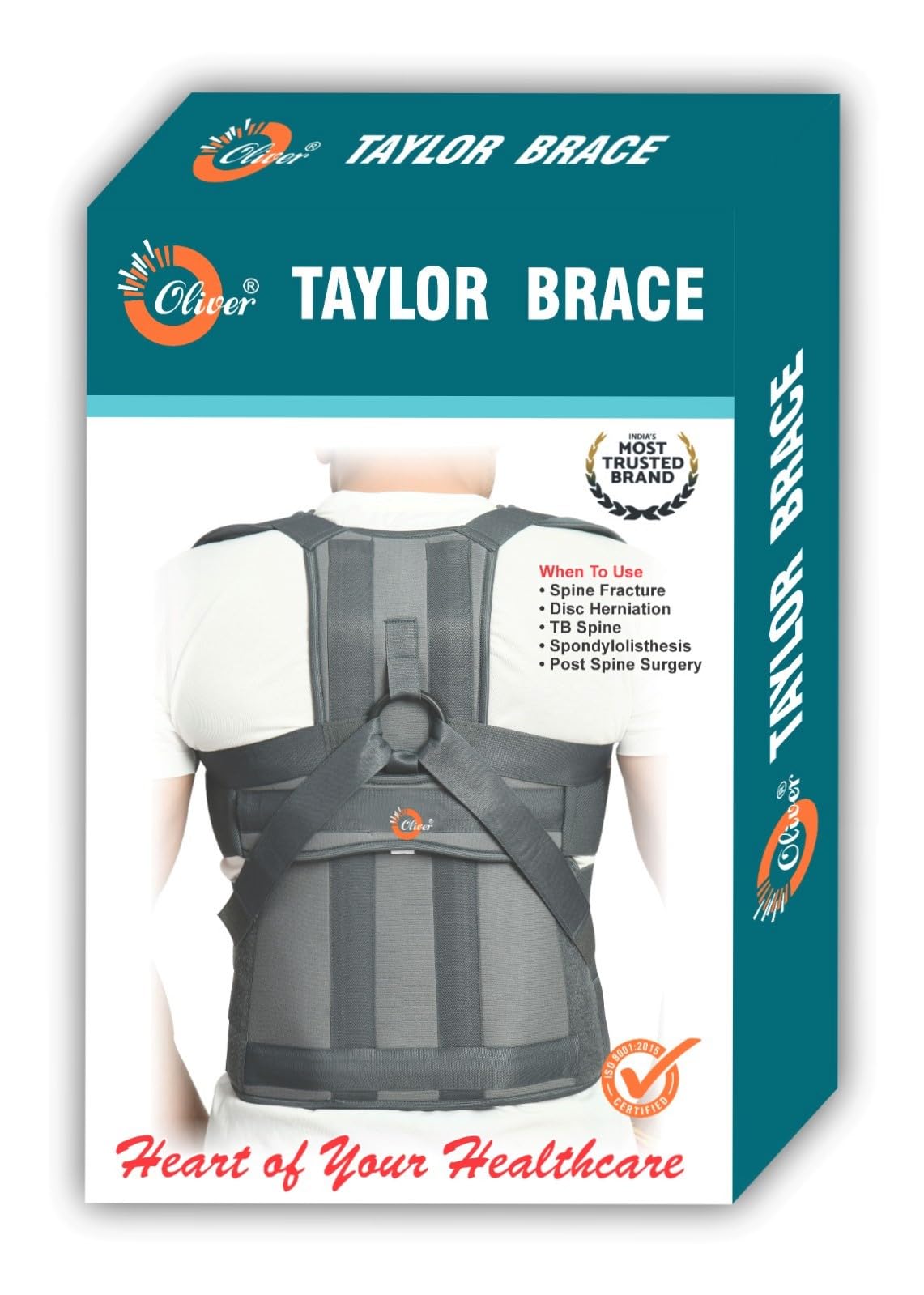 Oliver Taylor Brace Urbane Back Dorso Lumbar Spinal Support Belt Posture Lumbar Support Posture Corrector (Grey) (Gray, L)-image-31
