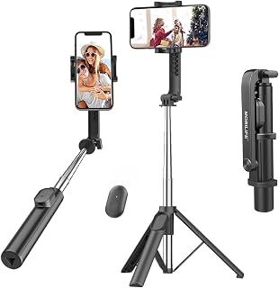 Mobilife Portable Selfie Stick Tripod 38" Extended Bluetooth Tripod Stand Reinforced 4 in 1 Selfie Stick Compact for Vlogg Price In India