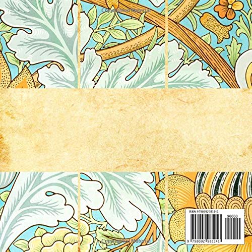 Tropical Monstera Foliage - William Morris Famous Romantic Art Scrapbook Paper | Decorative Craft Paper for Gift Wrapping, Card Making and More: Premium Sheets for Scrapbooking Projects - Image 2