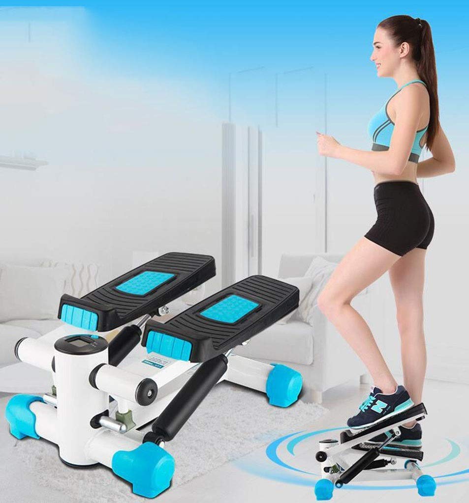 Stepper Per Allenamento A Casa Sunny Health & Fitness - Con Fasce Di Resistenza E Monitor LCD - Allenamento Cardio A Basso Impatto