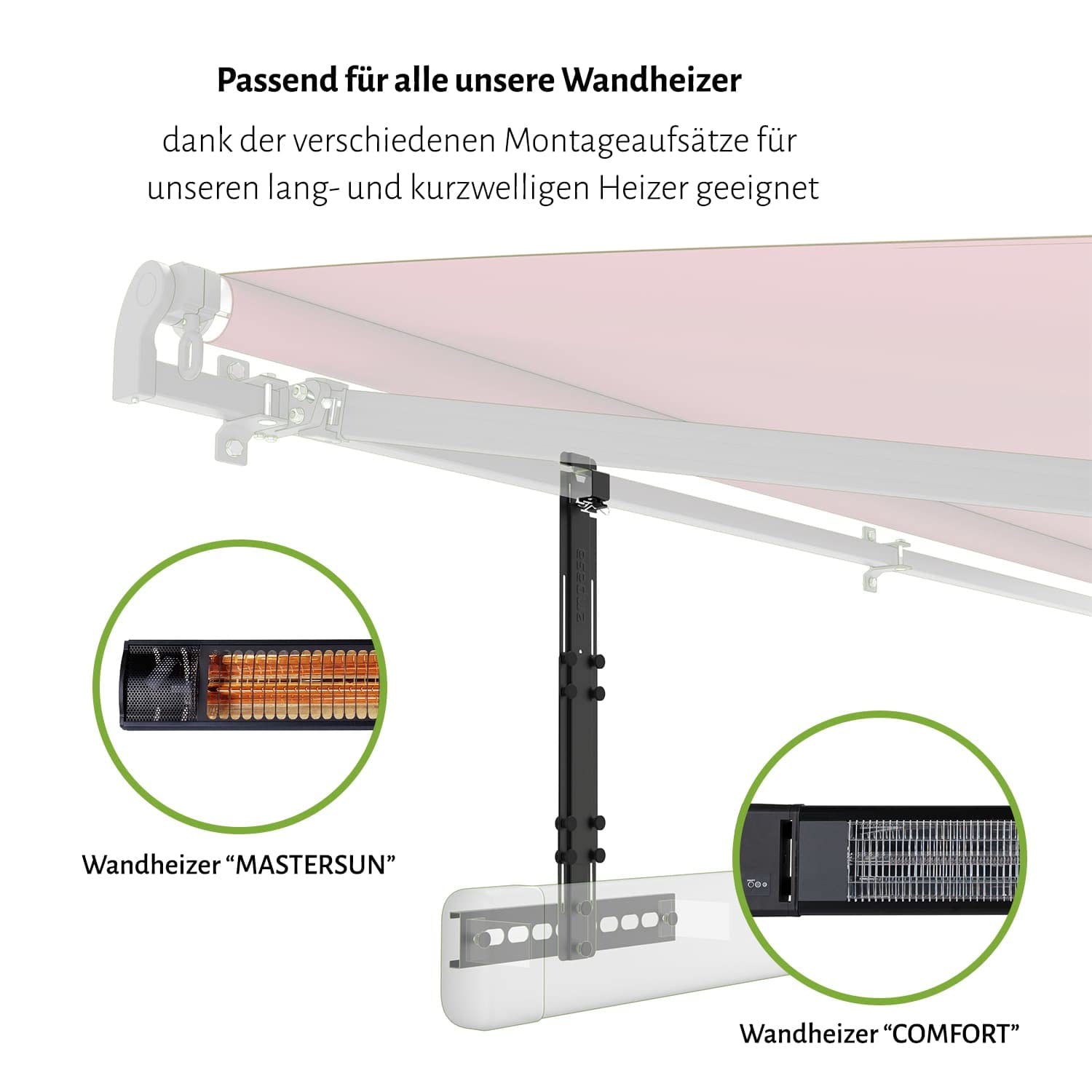 empasa höhenverstellbare Heizstrahler-Halterung, Halter