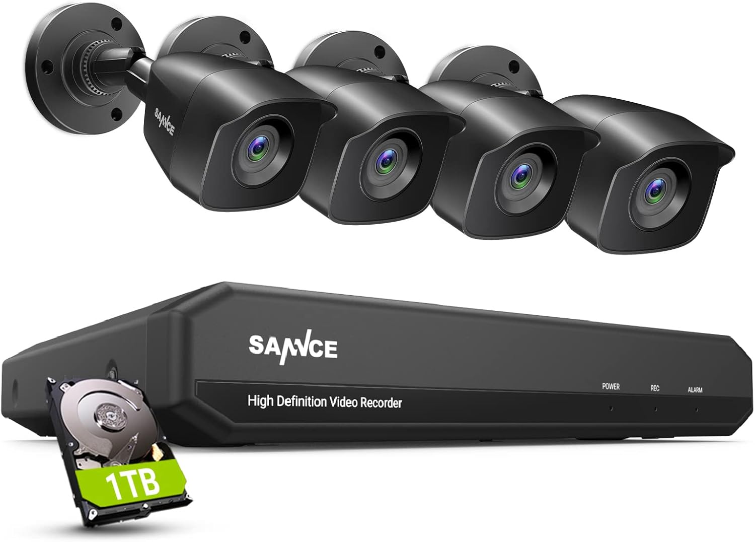 Kit Videosorveglianza DVR HDMI 4 Canali Con 8 Telecamere - Punto Ingrosso