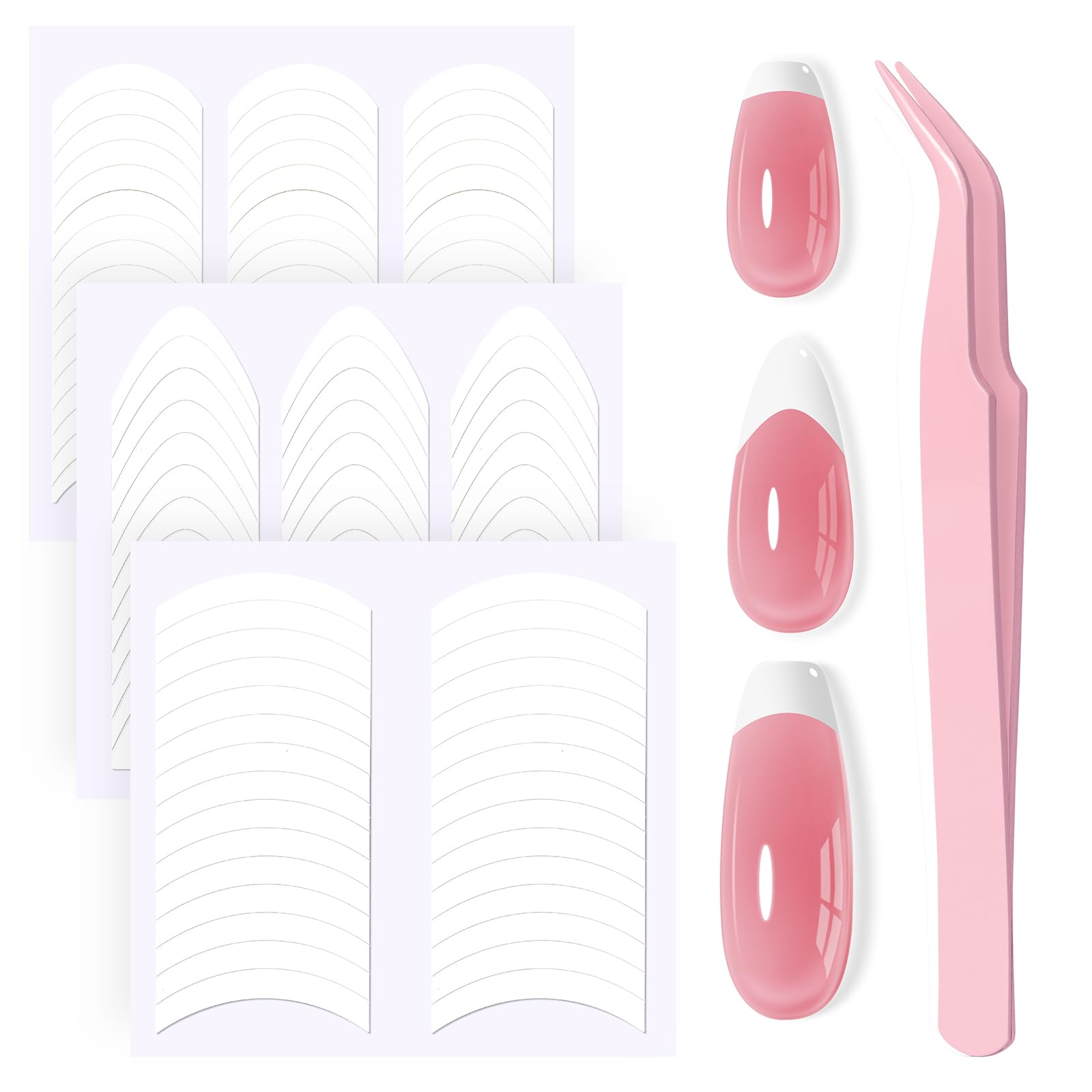 MelodySusie 45 SheetsFrench Manicure Nail Stickers