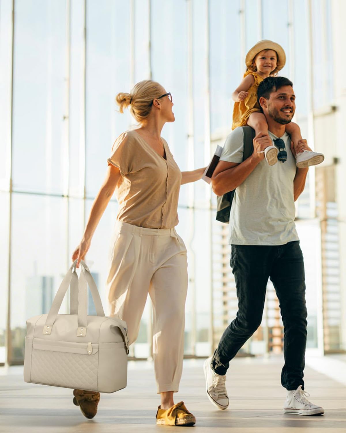 Travel Duffle Bag, Waterproof Weekender Overnight Hospital Bags for Women Men with Toiletry Bag Lightweight Carry on Personal Item Duffle Gym Bag for Travel, Airplanes, Sports - Image 2