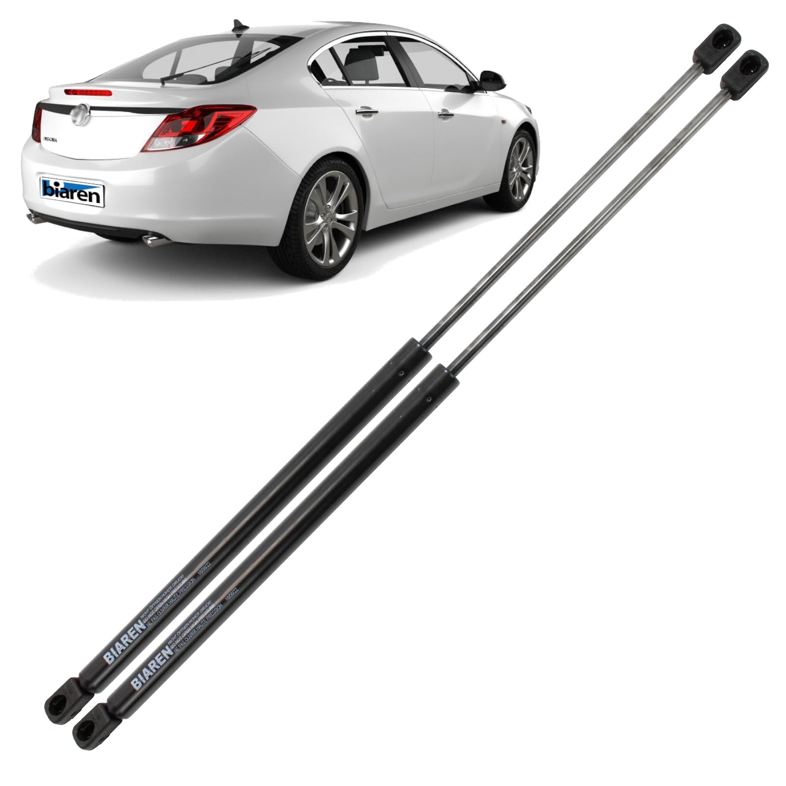 BIAREN2x Rear Tailgate Boot Gas Struts For Vauxhall Opel Insignia A Hatchback 2008 Onwards Lift Support System 660 (N) 500 MM 13321298