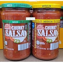 Casa Mamita Mild & Medium Chunky Salsa 24oz 680g Two Bottles