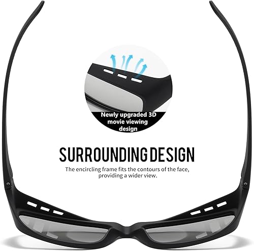 Miniatura 2 de Gafas Pasivas 3D Cinema Marco Grande, Más Claro, Brillante, Para Película RealD 3D (Paquete de 2)