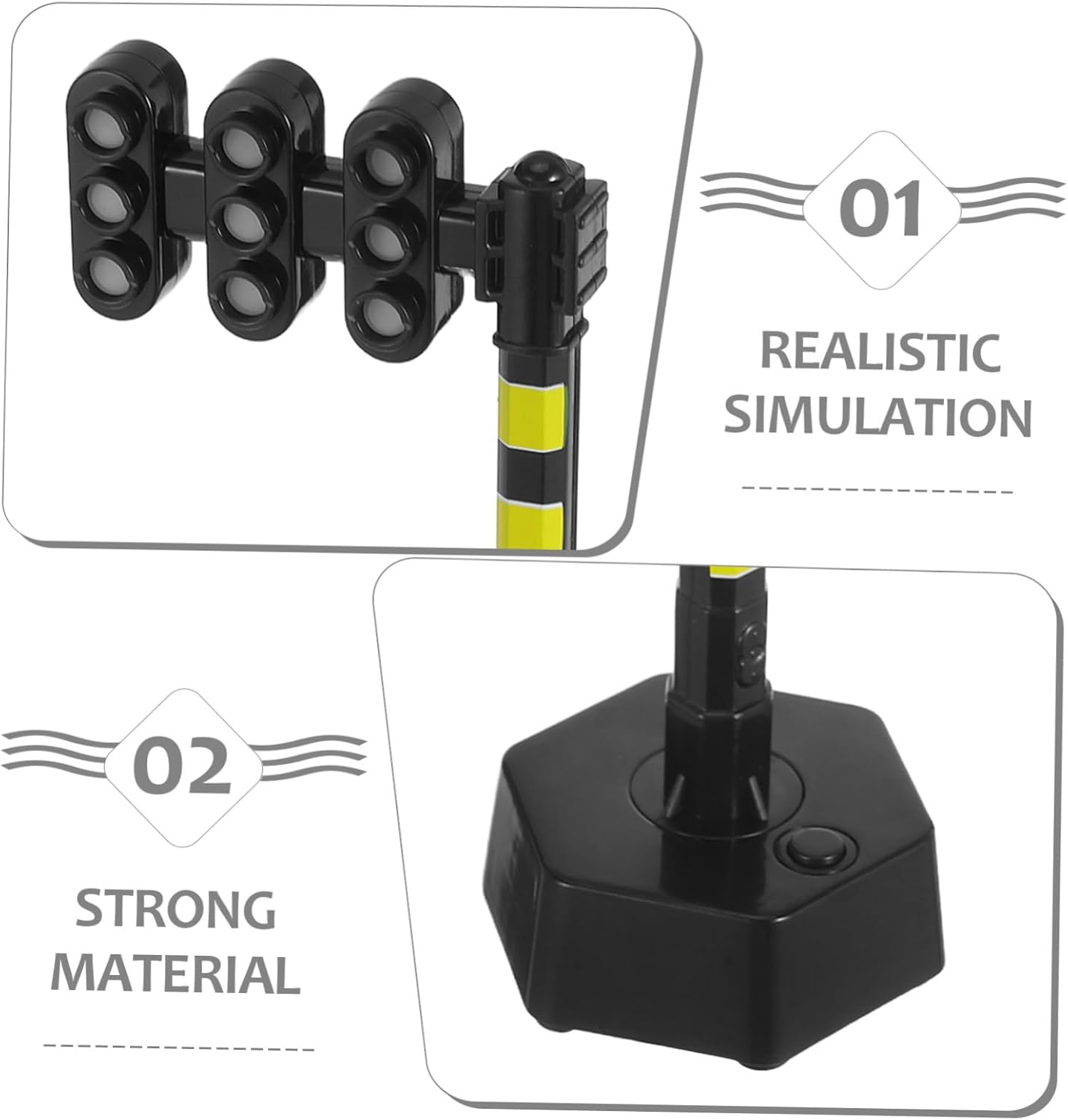 Traffic Signal Light for Realistic Sound Light Educational Model for Classroom Home Activities Portable Road Lamp for Early Learning