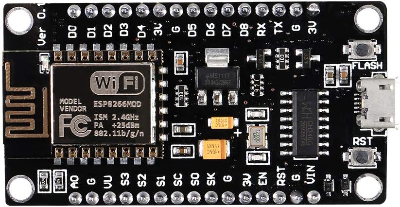 ACEIRMC 8pcs ESP8266 ESP-12E Serial Wireless Module CH340 NodeMcu V3 Lua WiFi Internet of Things New Version Development Board Compatible with Arduino IDE/MicroPython (8pcs)